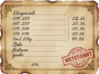 Vintage Wettschein aus Pergament mit Goldrahmen und Western-Stempel f&uuml;r den Lizaro Sport Bonus